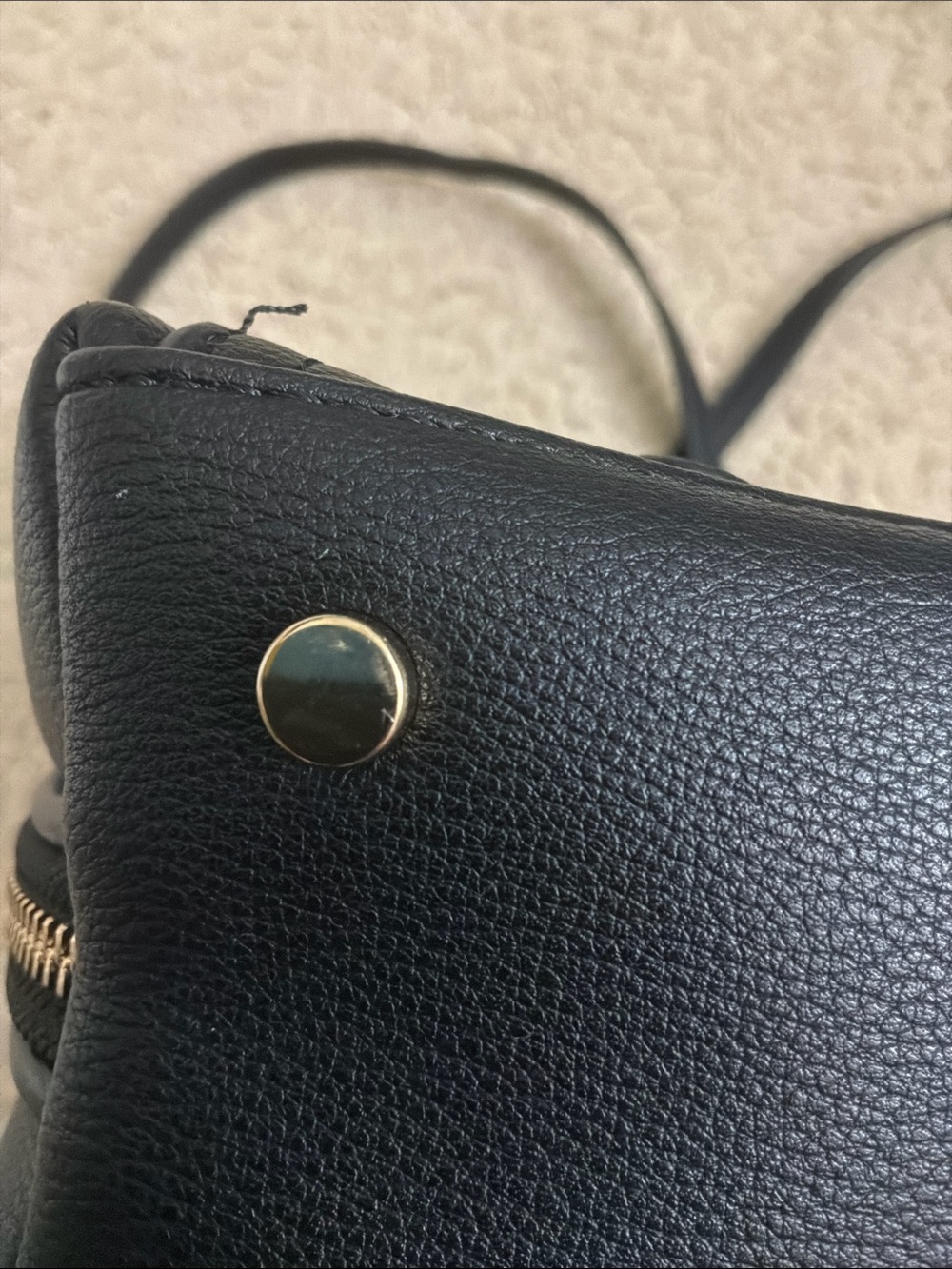 Black Hand-Painted Fashionista Crossbody Bag - Picture 16 of 16